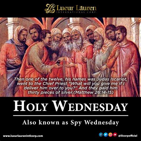 what did jesus do on wednesday of holy week